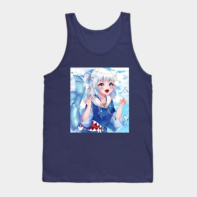 Gawr Gura Tank Top by Pinkytsu